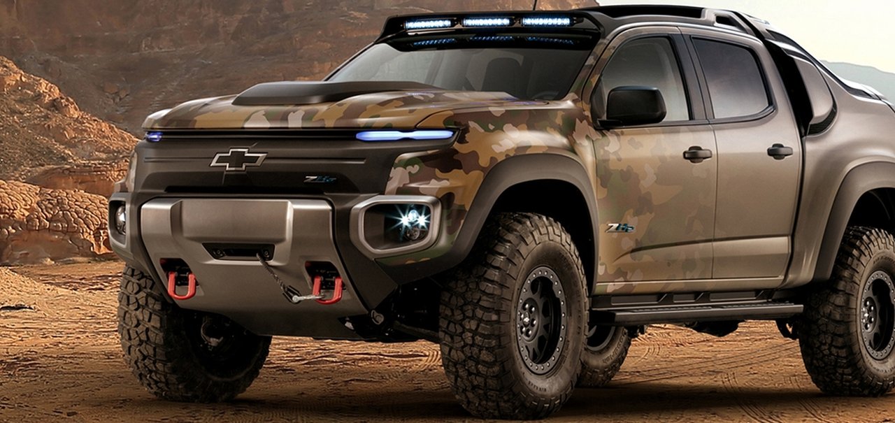 Colorado ZH2 da Chevrolet é a picape militar futurista que já existe hoje