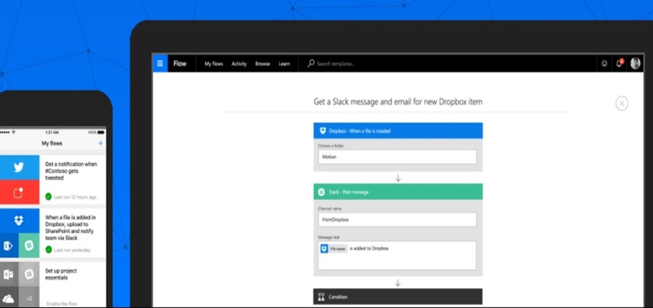 Microsoft Flow é forma de ganhar tempo otimizando tarefas e processos