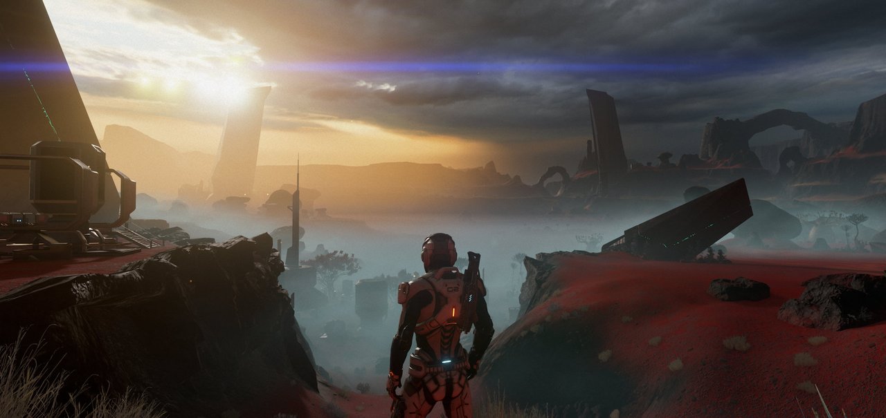 Esses 35 minutos de ME Andromeda no PS4 Pro mostram uma ópera espacial