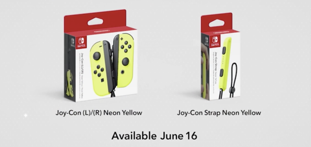 Nintendo anuncia novos acessórios para o Switch e Joy-Con amarelo neon