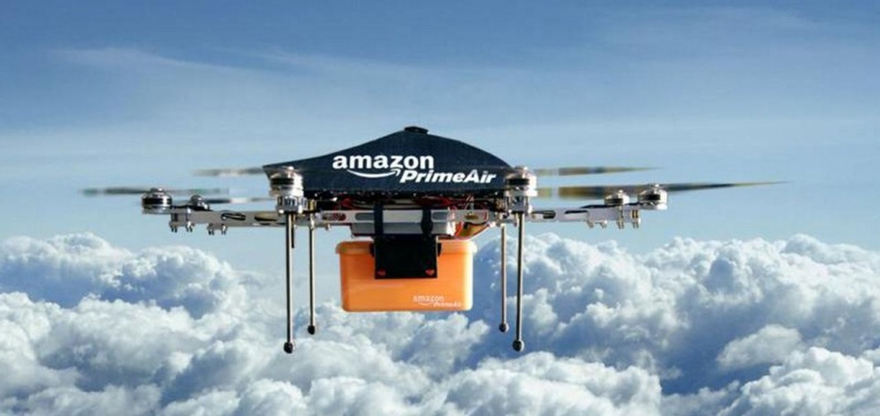 Amazon tem patente de paraquedas para ser usado em entregas por drones