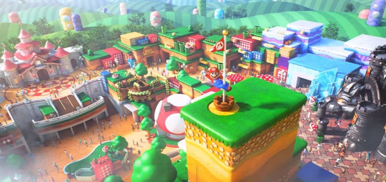 Tente não se empolgar com a prévia do futuro parque temático da Nintendo