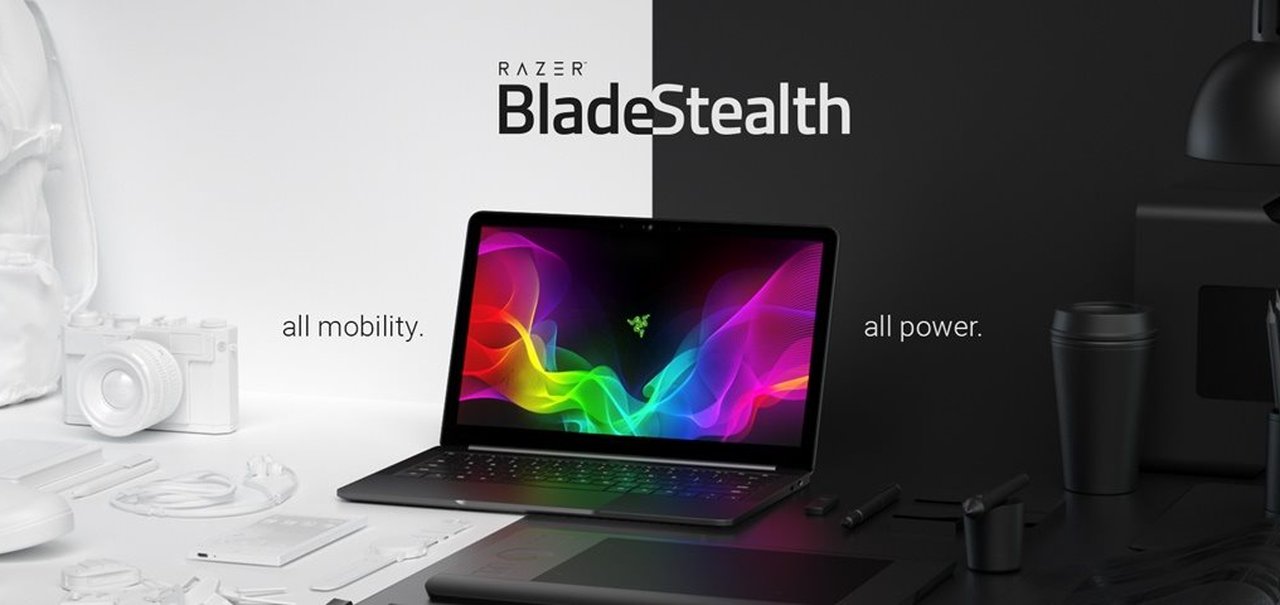 Razer lança notebook Blade Stealth com display touch de 13,3 polegadas