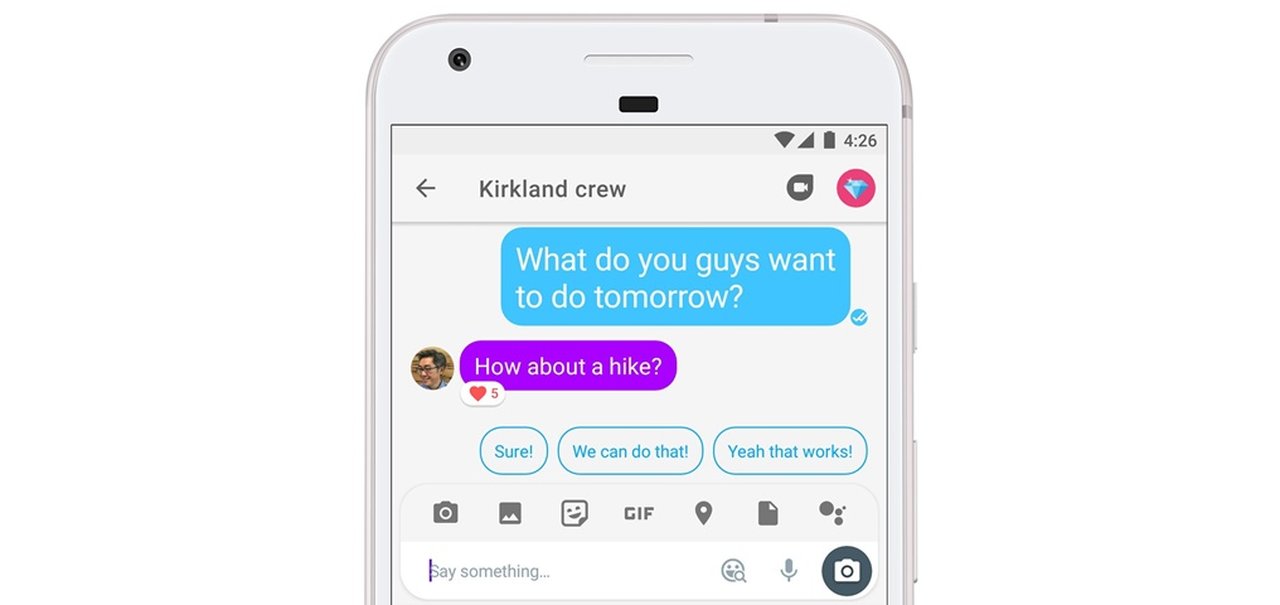 Você já pode reagir a cada mensagem individualmente no Google Allo