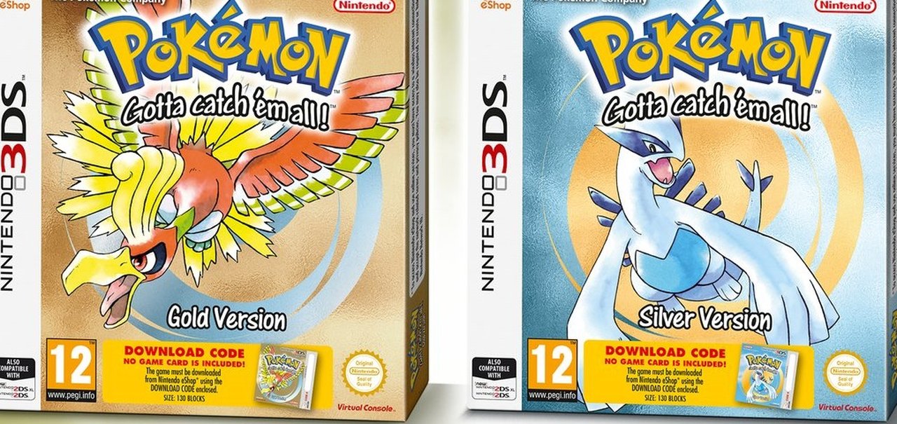 Pokémon Gold e Silver vão ganhar versões em caixinhas para o 3DS