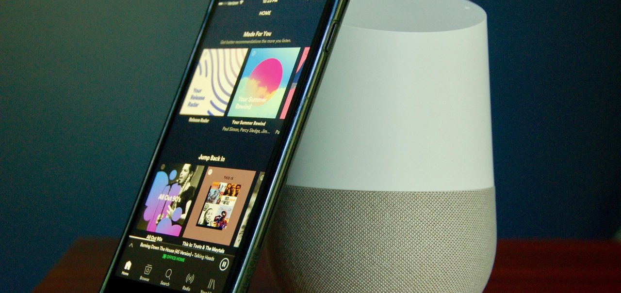 Usuários do Spotify gratuito poderão ouvir música usando o Google Home