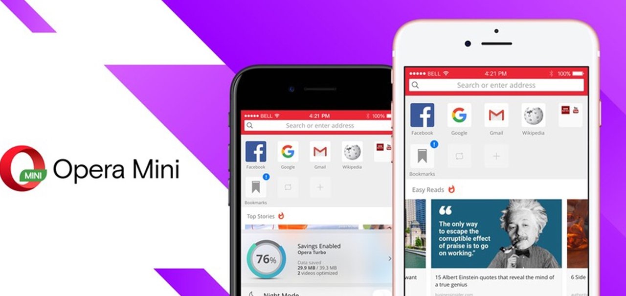 Opera Mini ganha tapa no visual e novidades para o lançamento do iPhone 8