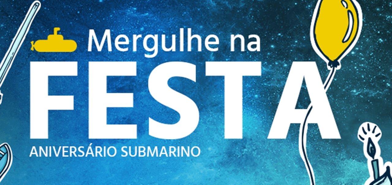 Mergulhe na festa: Submarino comemora aniversário com descontos de até 80%