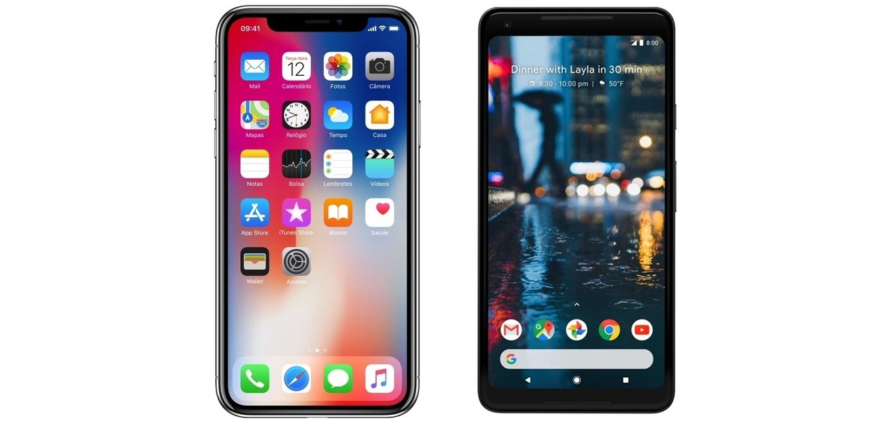 Comparativo: Pixel 2 e Pixel 2 XL contra iPhone 8, iPhone 8 Plus e iPhone X