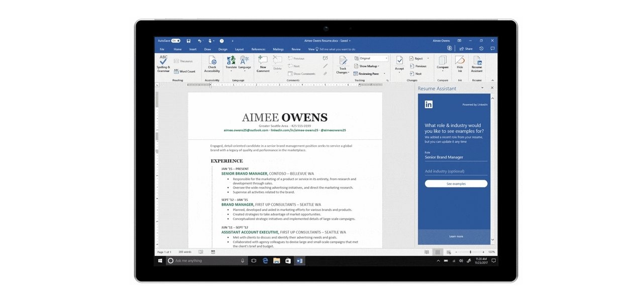 LinkedIn e Word agora estão integrados para você criar o seu currículo