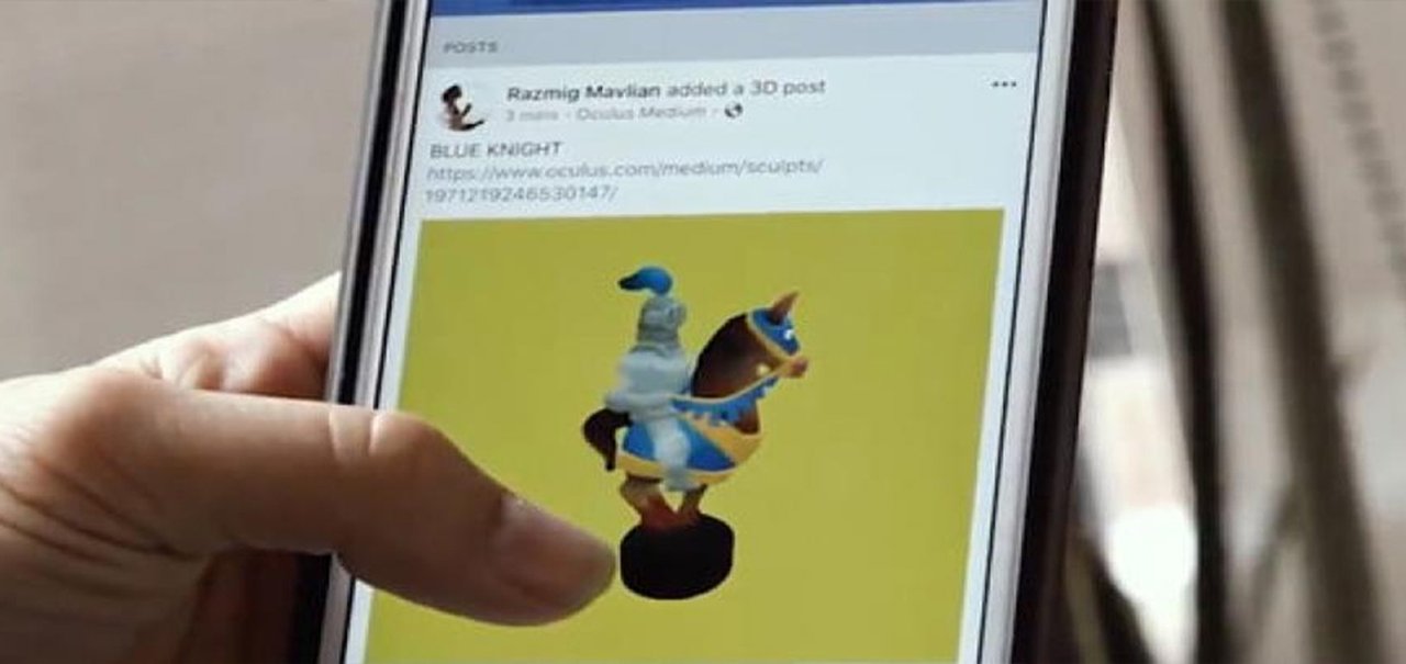 Facebook começa a suportar imagens 3D em seu feed