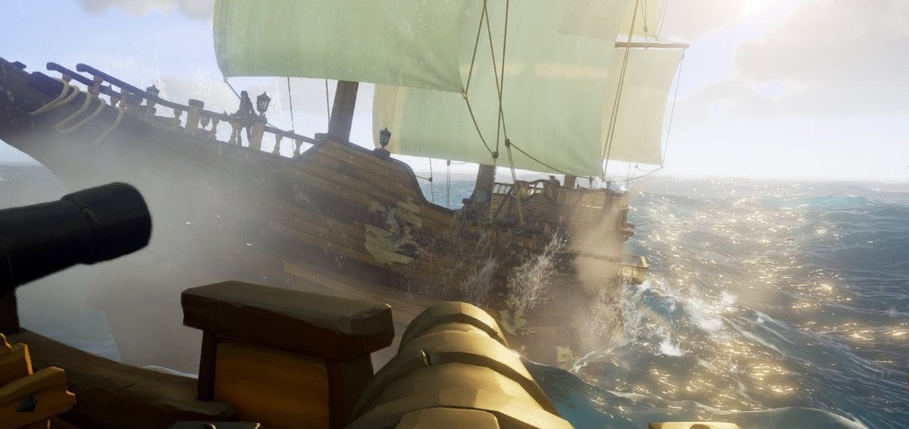 Sea of Thieves estabelece recorde mundial ao atirar uma pessoa de um canhão