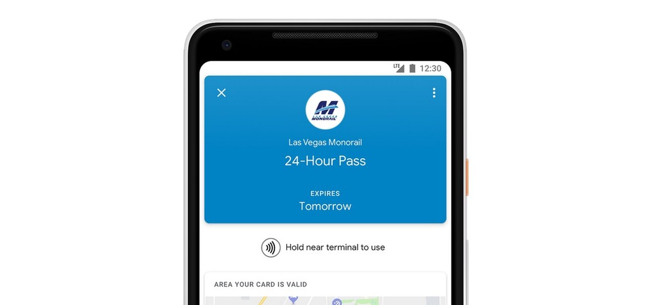 Google Pay ganha suporte para bilhetes do Las Vegas Monorail