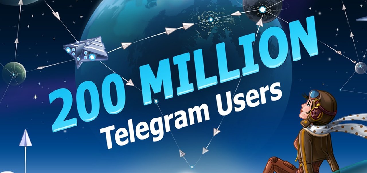 Telegram ultrapassa a marca de 200 milhões de usuários mensais