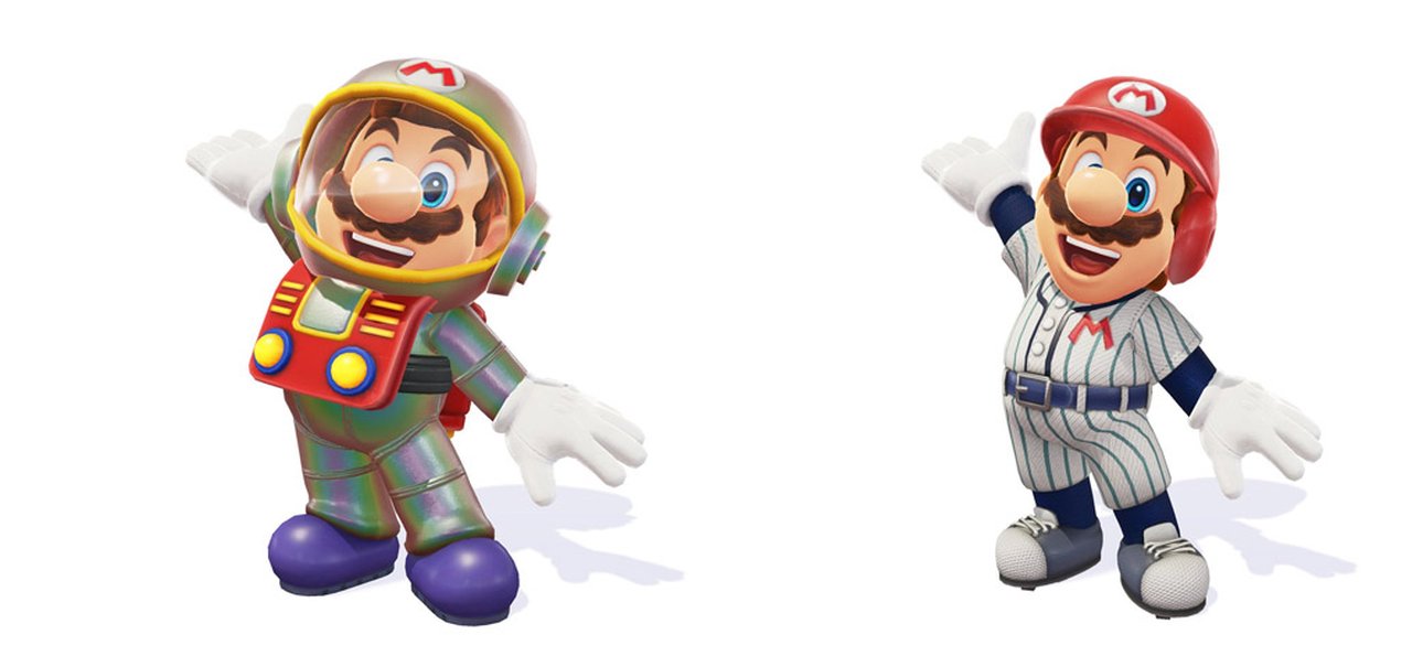 Nintendo adiciona novos uniformes para Mario em Super Mario Odissey