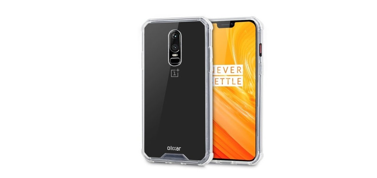 Design do OnePlus 6 revelado por loja de cases; notch novamente confirmado