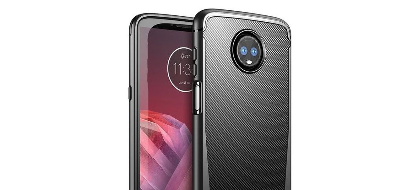 Vazam imagens do Moto Z3 Play com tela 18:9 e leitor de digitais na lateral