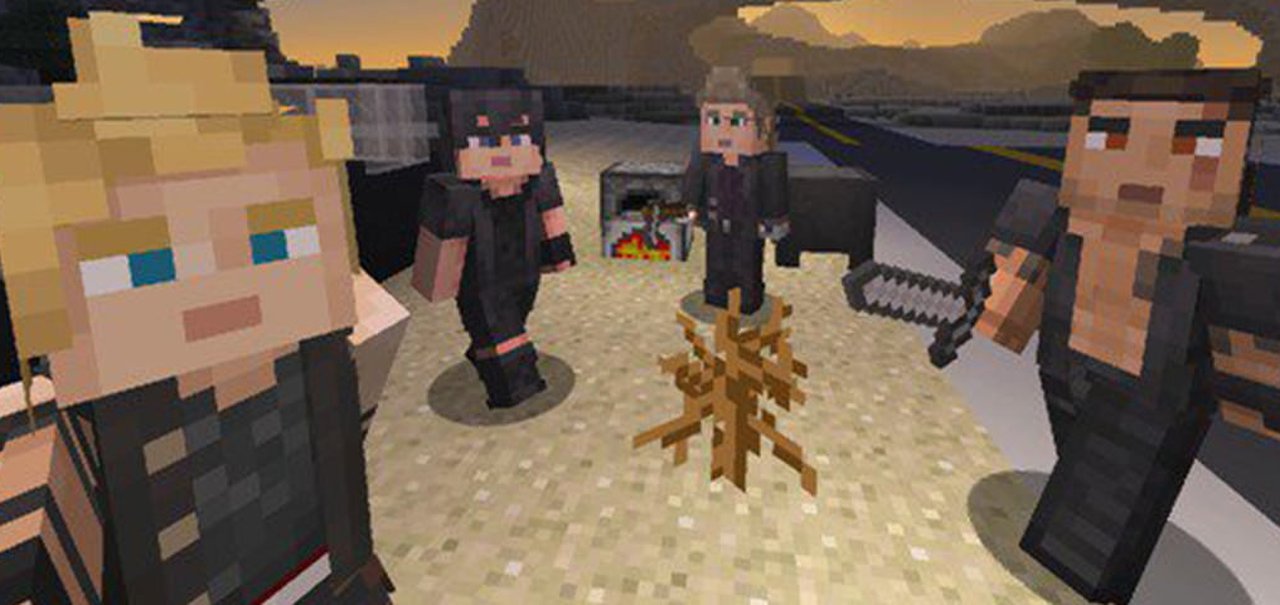 Minecraft ganha skins de Final Fantasy XV