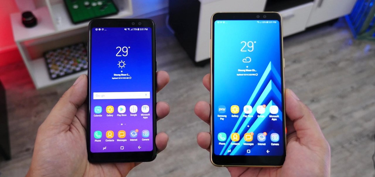 Samsung Galaxy A9 aparece com tela gigantesca