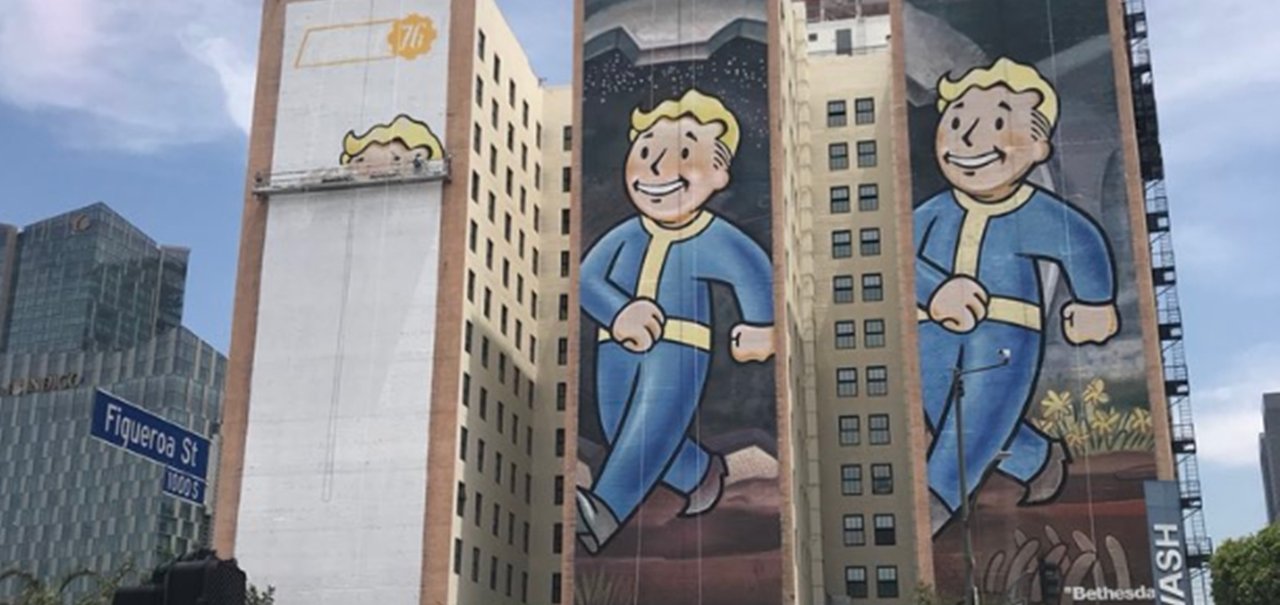 Fallout 76 aparece em painéis imensos em preparação para a E3