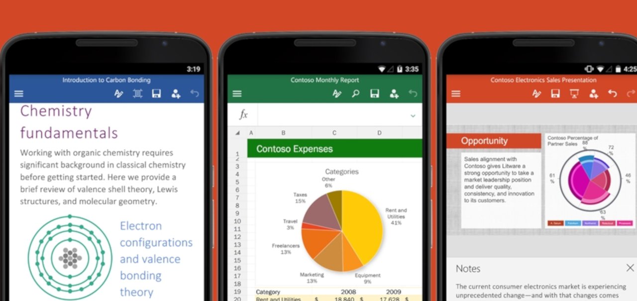 Apps do Office para Android e iOS ganham novidades em atualização de julho