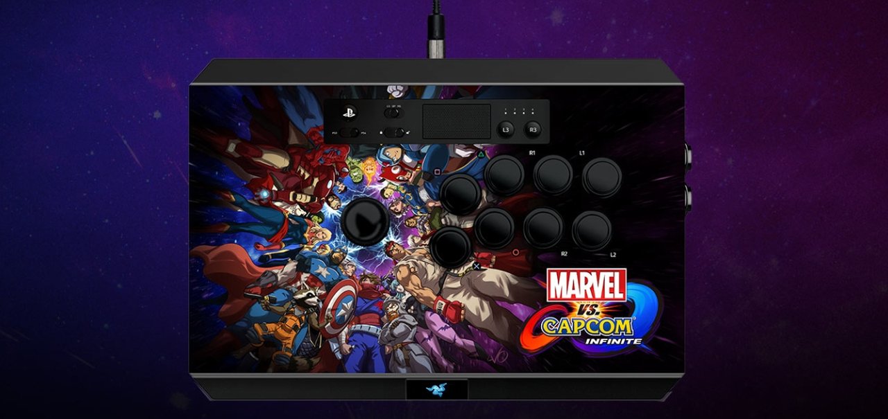 Razer anuncia controle arcade Panthera Marvel vs. Capcom Infinite para PS4