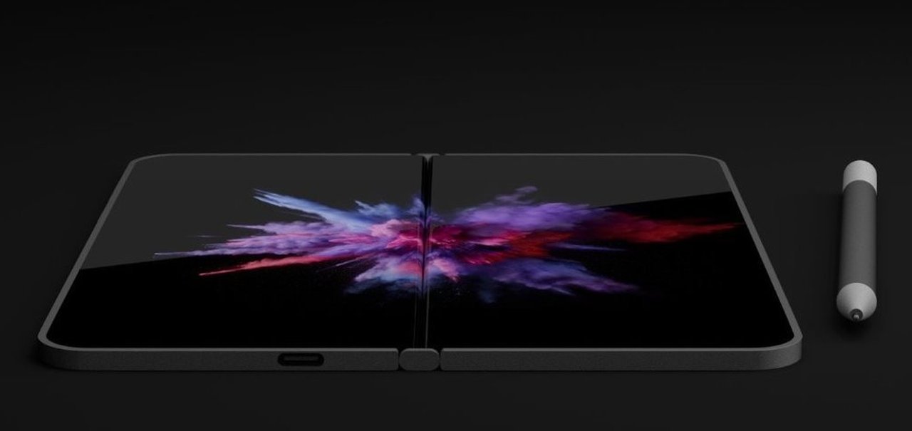 Patente do Surface Phone sugere retorno da tela dupla com dobradiça