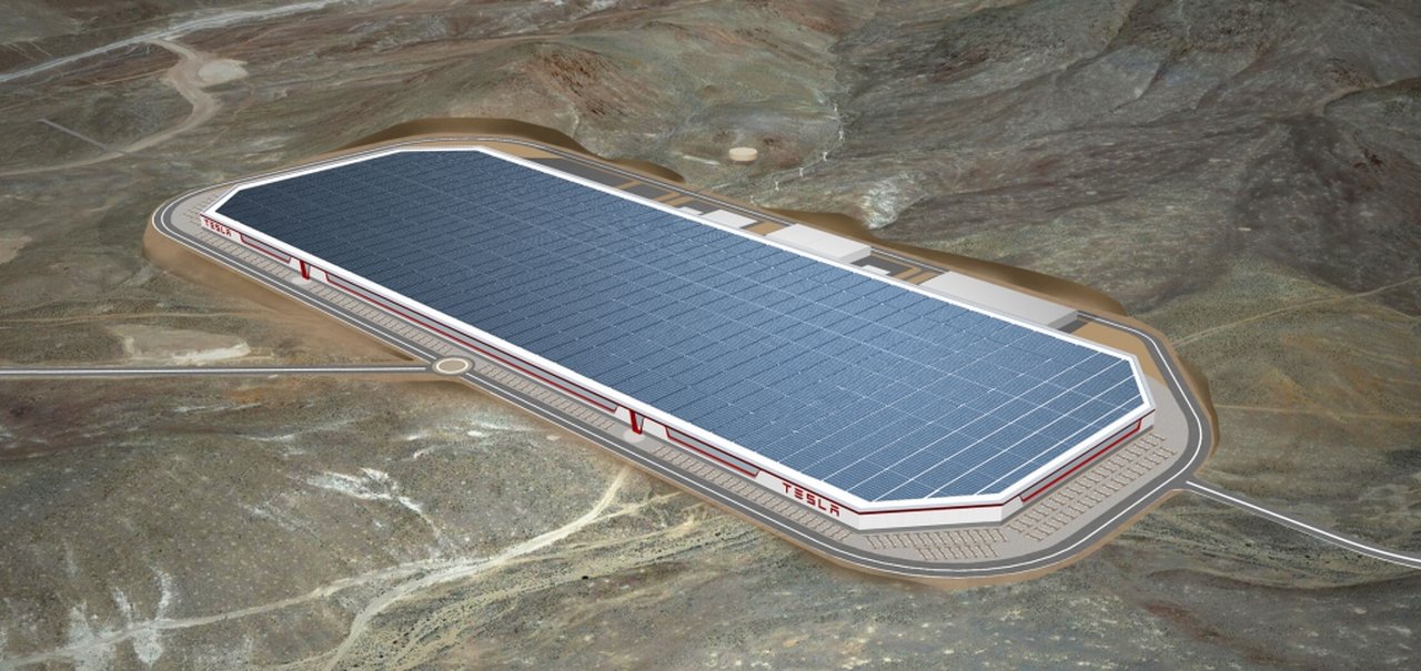 A Gigafactory 1, da Tesla, terá o maior telhado de painéis solares do mundo