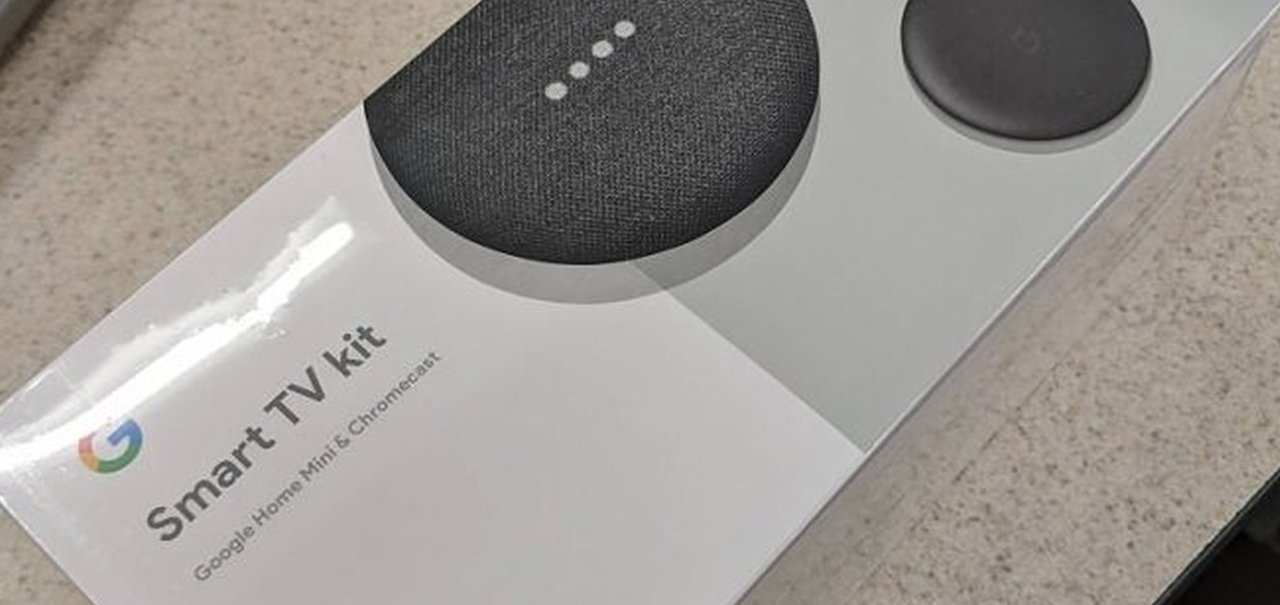 Foto vazada mostra kit “Smart TV” com Chromecast e Google Home Mini