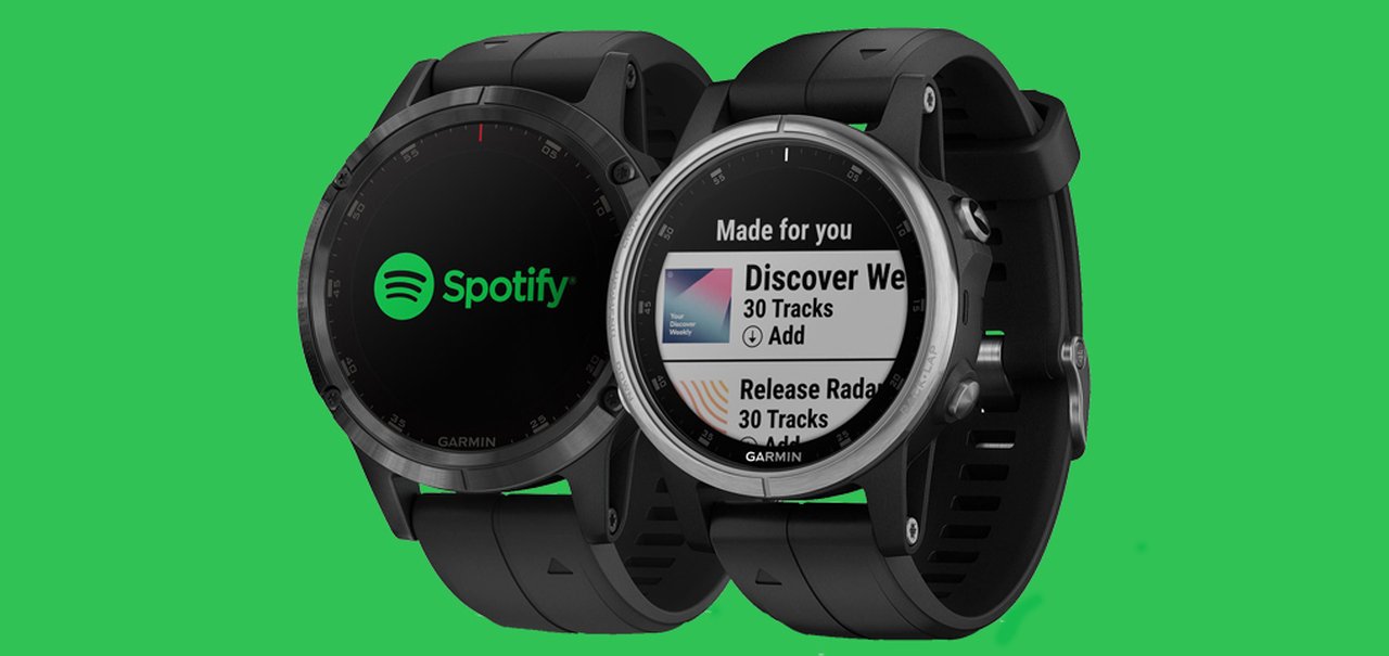 Smartwatches da Garmin agora têm integração com Spotify