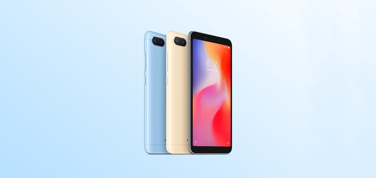 Baratinho! Xiaomi Redmi 6 por apenas R$ 549 nas Casas Bahia