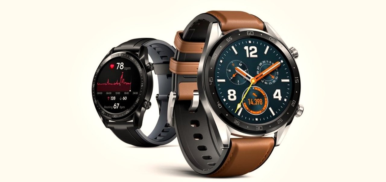 Huawei lança Watch GT com bateria que dura até 2 semanas sem recarga