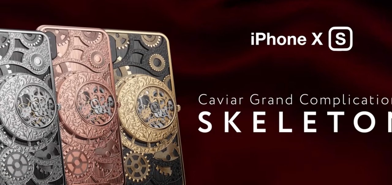 Case transforma o iPhone XS em um relógio mecânico de luxo