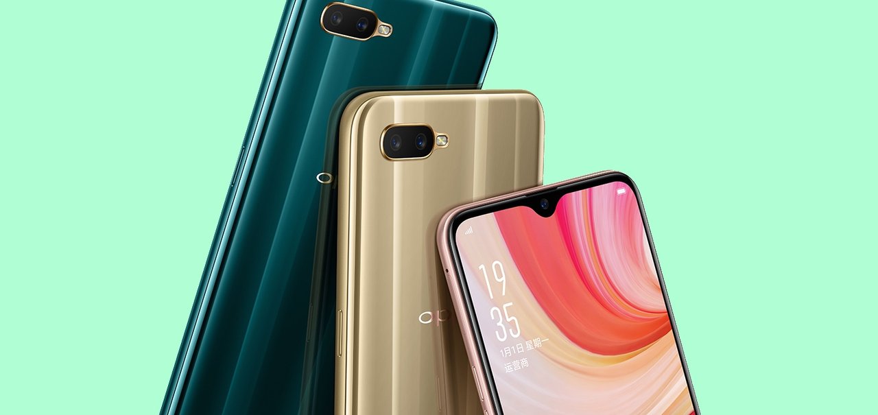 Oppo A7 é anunciado com chip intermediário e entalhe em forma de gota