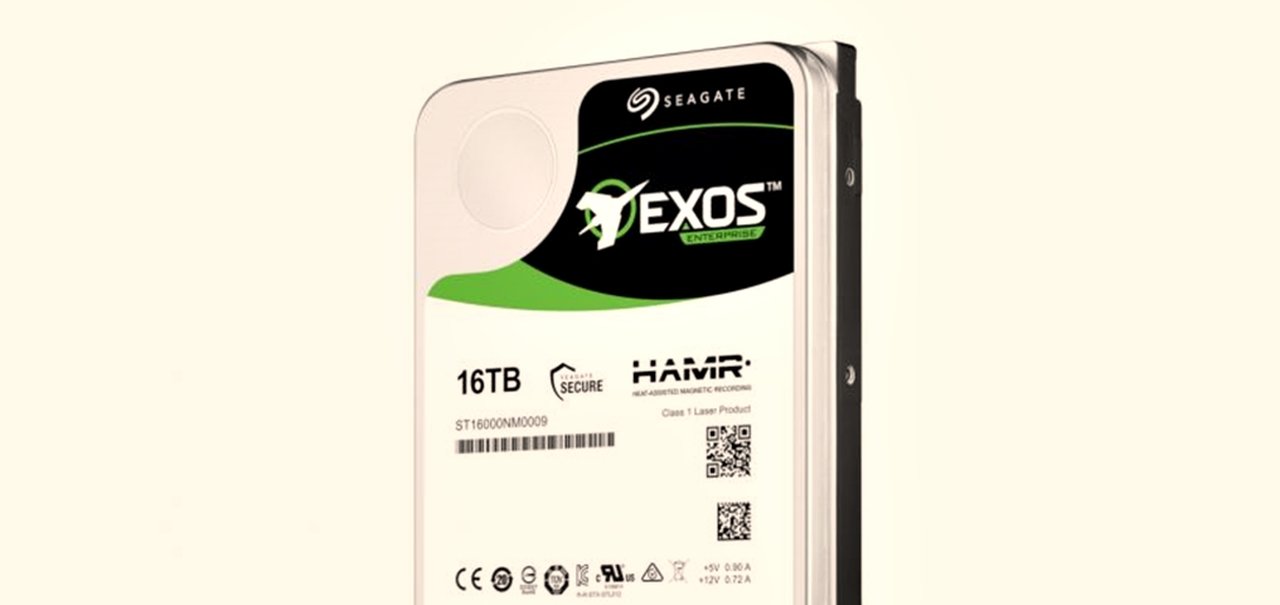 Seagate revela disco rígido de 16 TB de apenas 3,5 polegadas