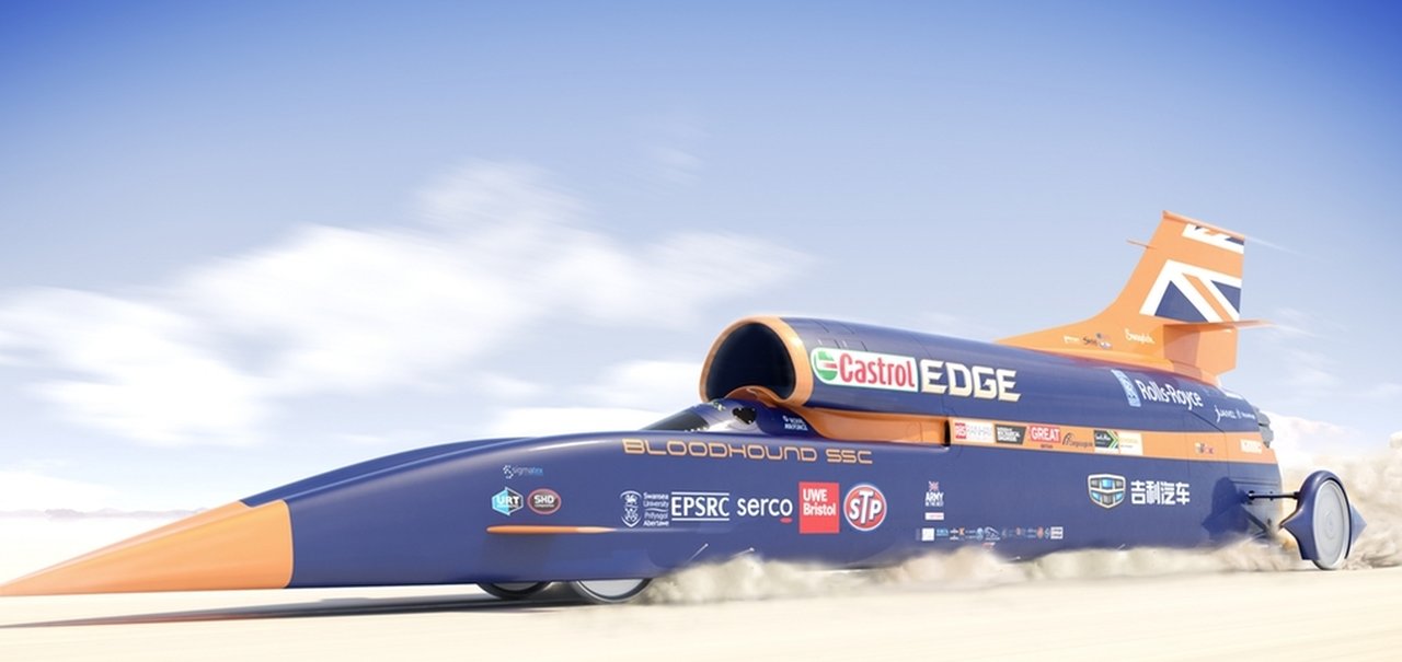 Projeto Bloodhound SSC, o carro dos 1600 km/h, é suspenso no Reino Unido