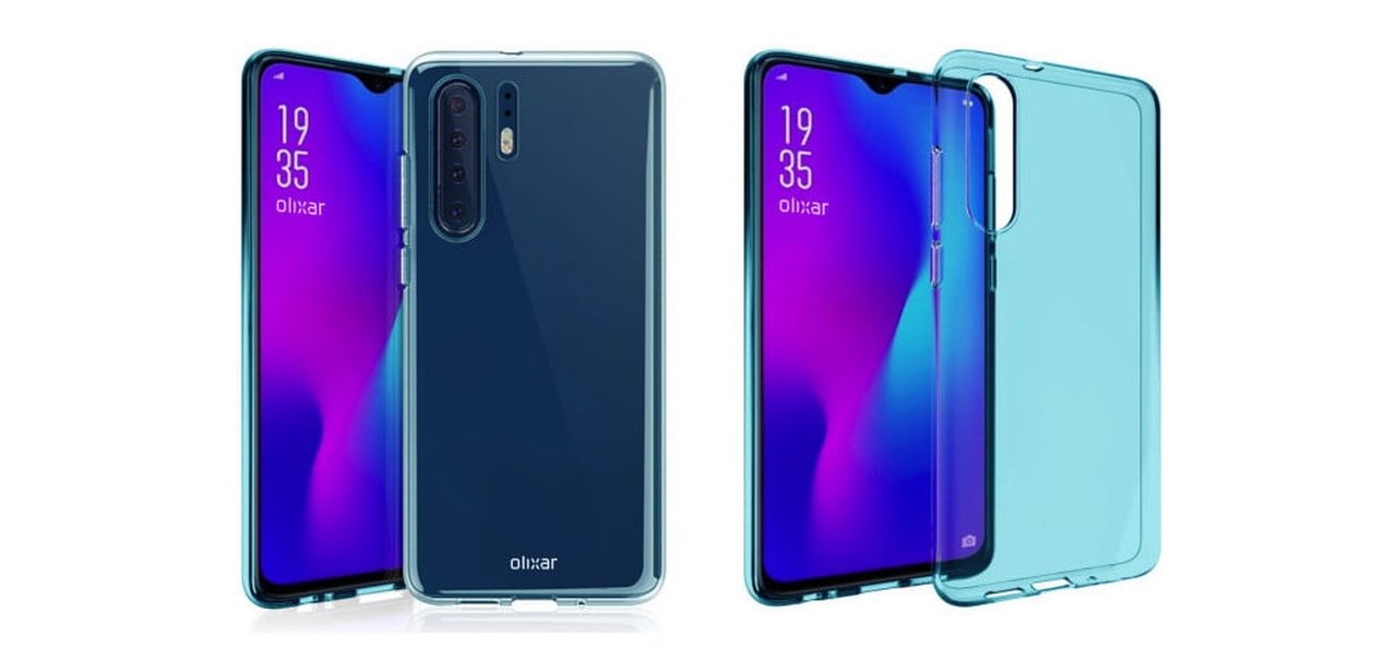 Novo render de case reforça Huawei P30 Pro com 4 câmeras traseiras