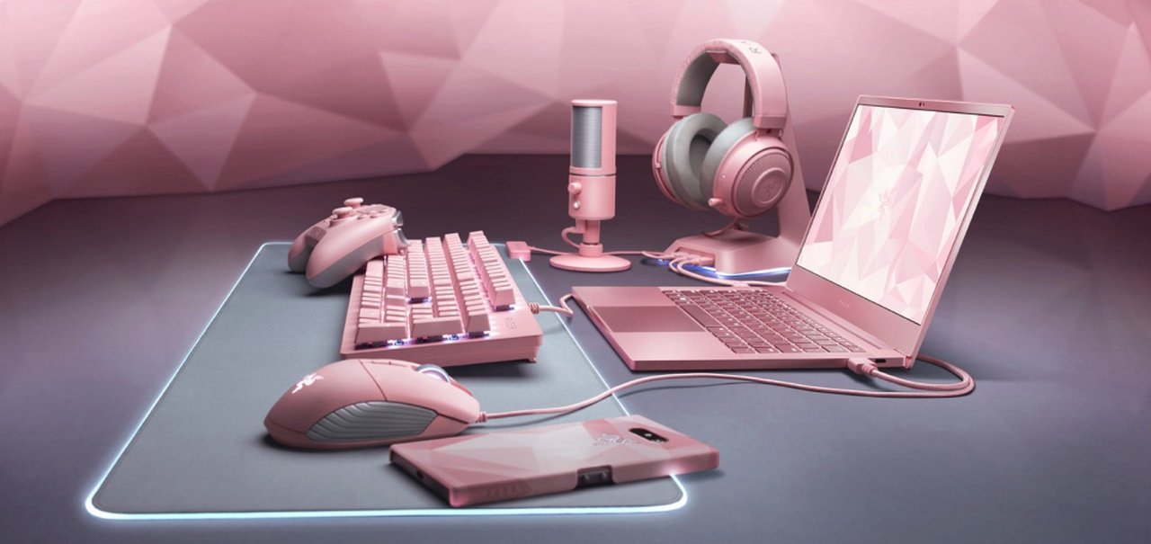 Razer anuncia expansão da linha Quartz com produtos cor de rosa