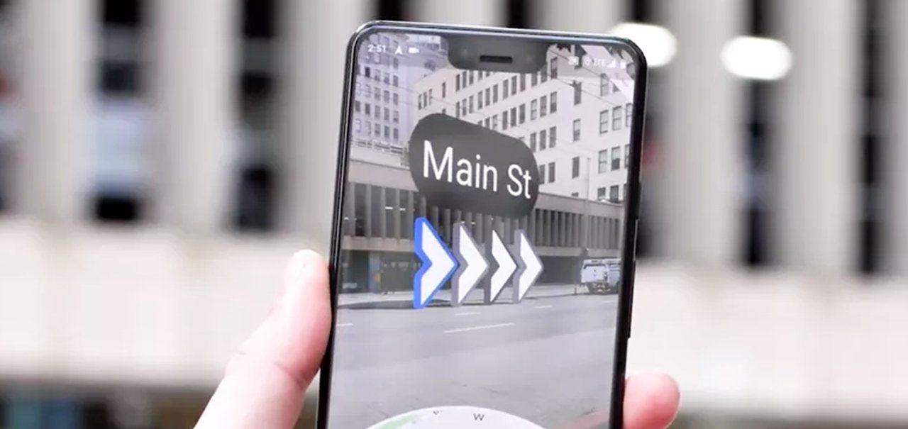 Google Maps começa testes de navegação usando Realidade Aumentada 