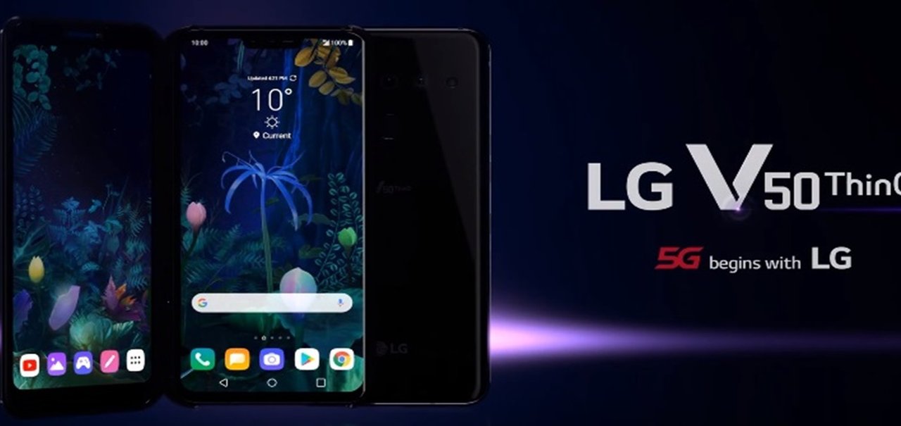 LG apresenta o V50 ThinQ, o smartphone com 5G e segunda tela opcional