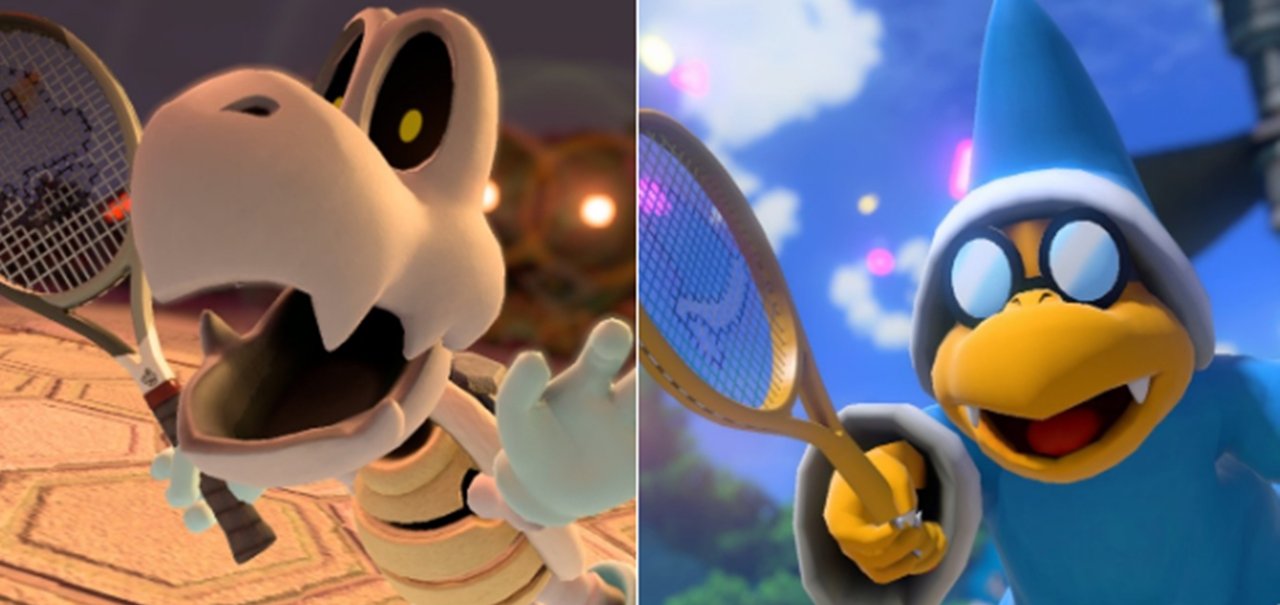 Torneios online de Mario Tennis Aces recebem Magikoopa e Dry Bones em breve