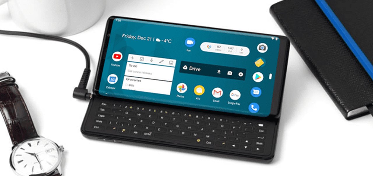 Fabricante lança celular Android com saudoso teclado QWERTY na MWC 2019