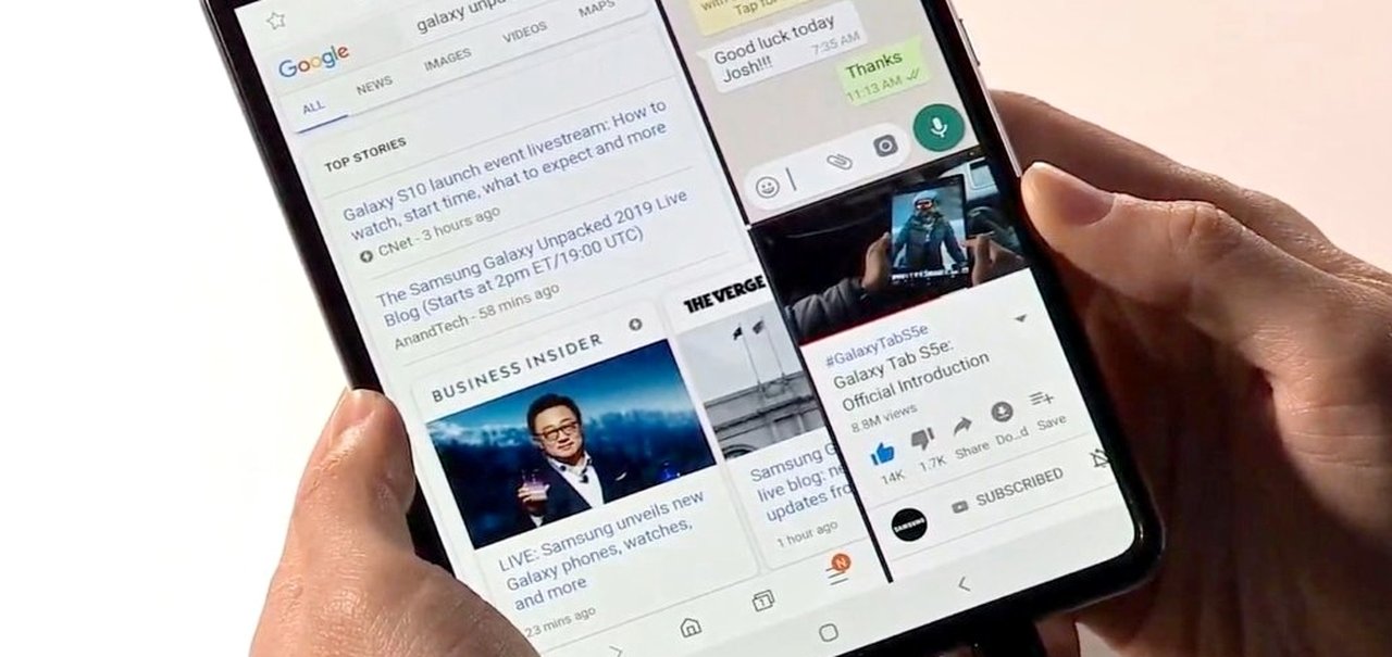 Galaxy Fold desaponta em primeiros testes com funcionalidades e desempenho