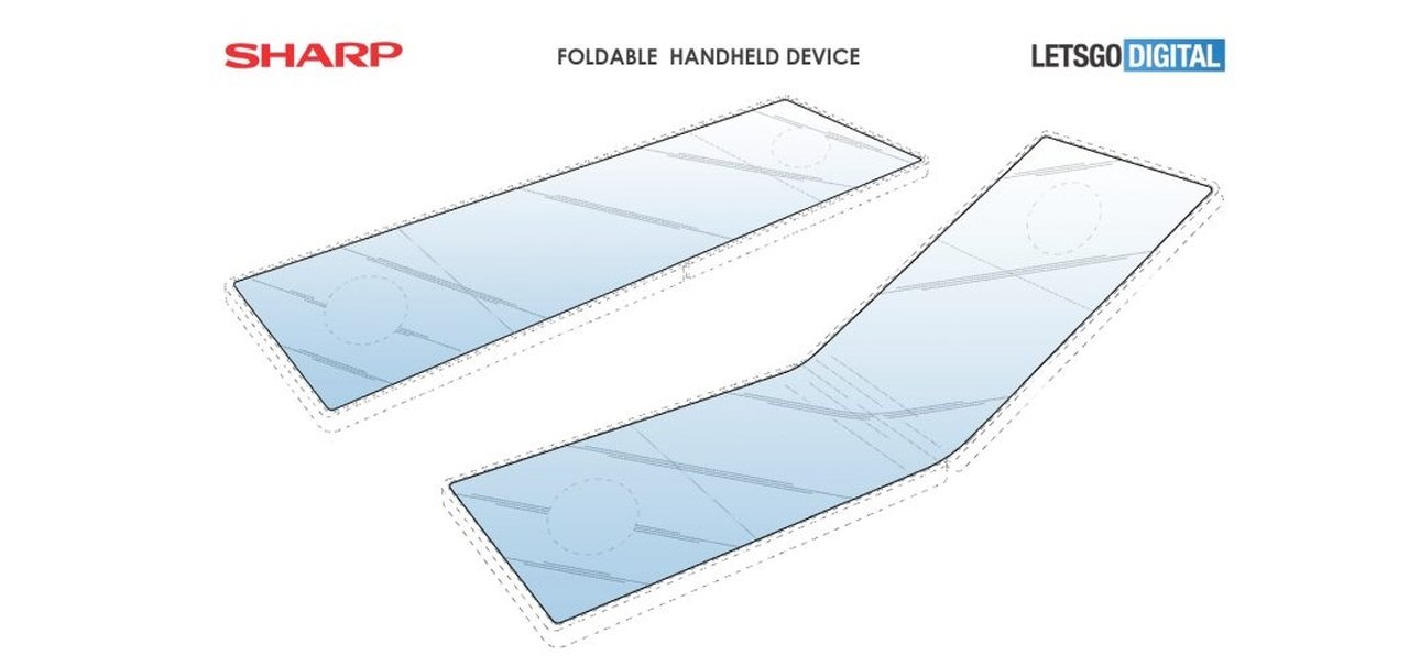 Sharp registra patente de um belíssimo smartphone gamer dobrável