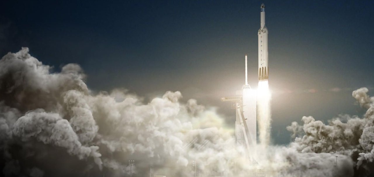 Assista ao vivo a um novo lançamento do Falcon Heavy da SpaceX