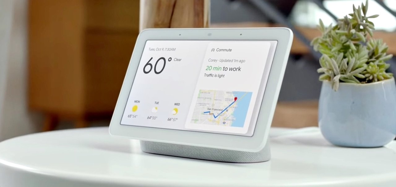 Google mostra o Nest Hub Max com tela de 10’’ para casas inteligentes