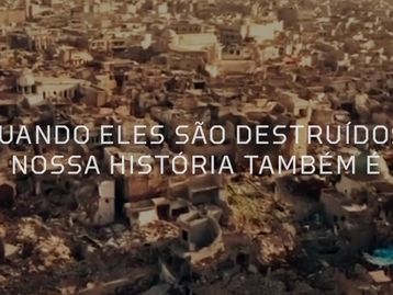 Estudantes brasileiros recriam monumentos do Oriente Médio usando Minecraft