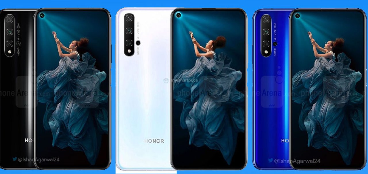 Huawei Honor 20 e 20 Pro aparecem em novo vazamento; confira as imagens