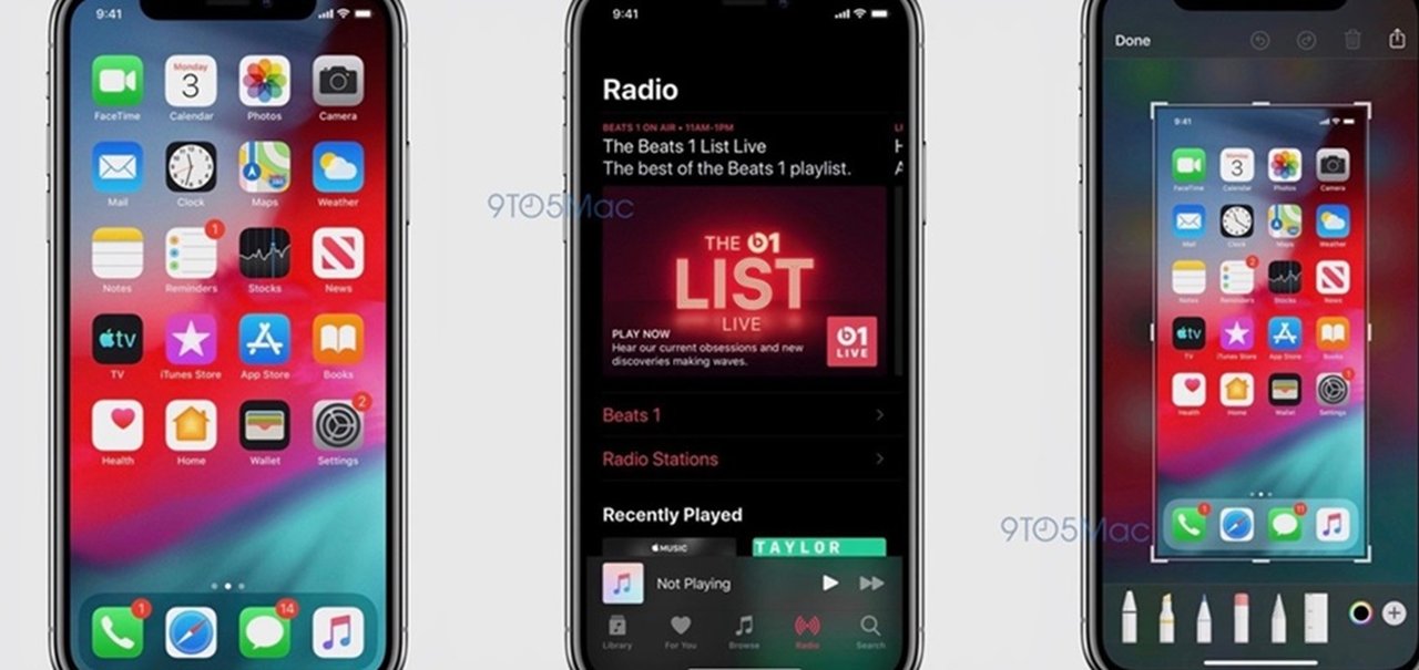 iOS 13 aparece com modo escuro e outras novidades em vazamento