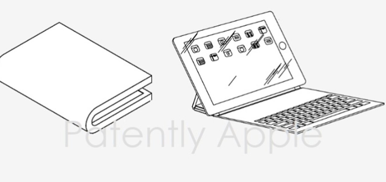 Patente da Apple mostra possível visual de smartphone ou tablet dobrável